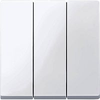 Лицевая панель Schneider Electric Merten System M для 3-кл. выключателя активно-белый картинка